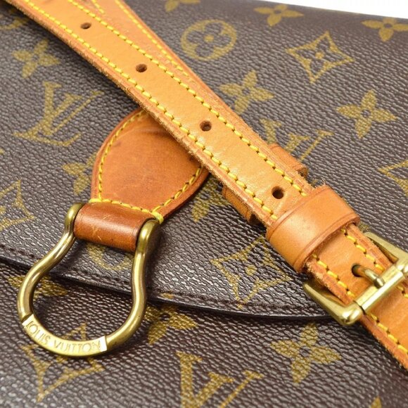 LOUIS VUITTON SAINT CLOUD MM SHOULDER BAG PURSE MONOGRAM - Picture 4 of 9